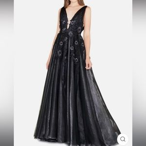 Mac Duggal embroidered organza ball gown